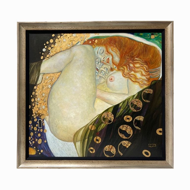 Appraisal: After Gustav Klimt Austrian - Danae Oil on canvas in