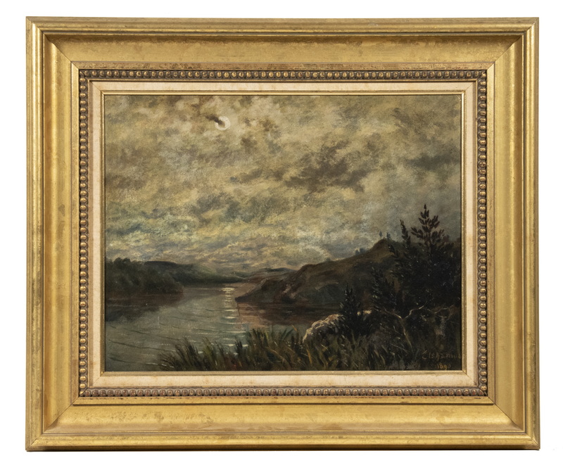 Appraisal: LOUIS MICHEL EILSHEMIUS NY CA NJ - Moonlight over River