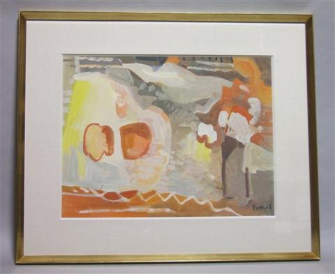 Appraisal: FRANCISCO BORES SPANISH - NATURE MORTE Gouache X in sight