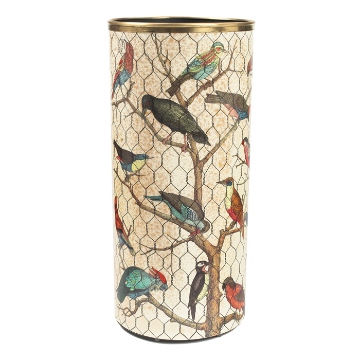 Appraisal: Fornasetti umbrella stand Uccelli birds signed Fornasetti Milano Made in