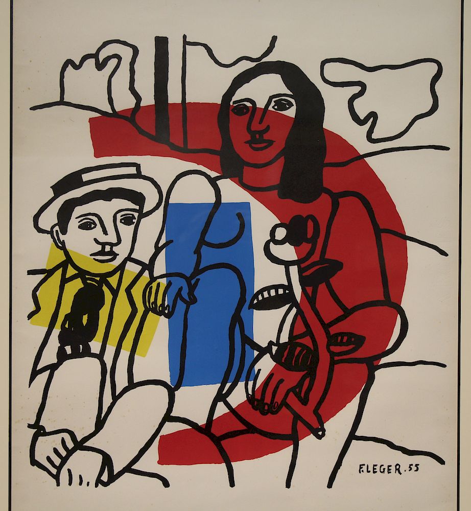 Appraisal: Fernand Leger - Color Lithograph Fernand Leger French - Color