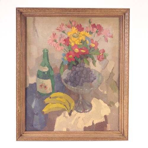 Appraisal: B D Berger American th c modern still life oil