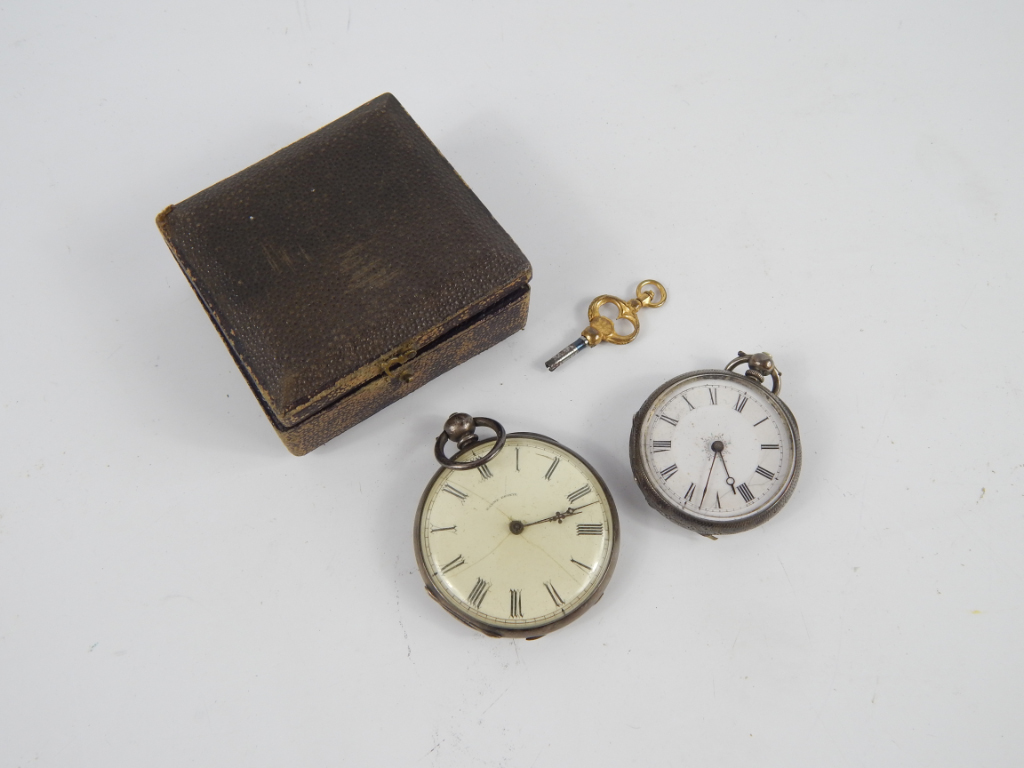 Appraisal: A Baume white metal cased gentleman's open faced pocket watch