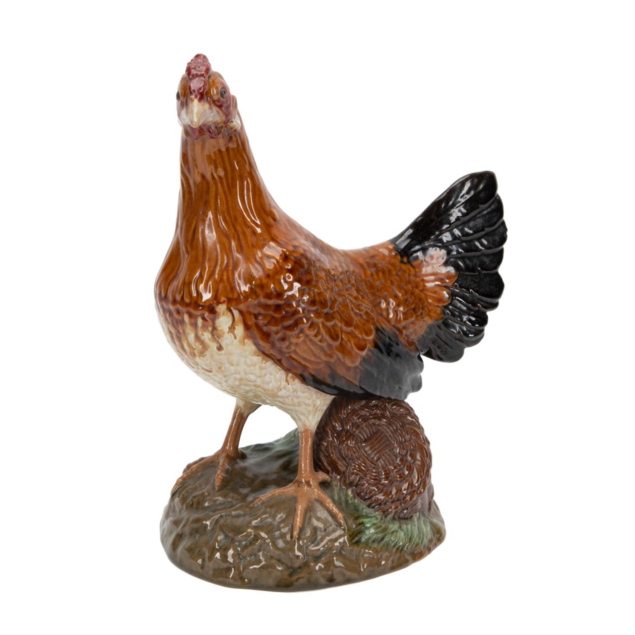 Appraisal: JOSE ALVES CUNHA PORTUGUESE GLAZED POTTERY ROOSTER Jose Alves Cunha