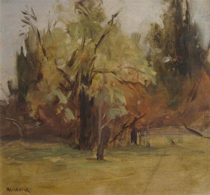 Appraisal: SEYMOUR REMENICK american - TREES Signed bottom left oil on