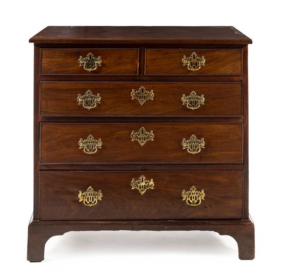 Appraisal: Sale Lot A George III Style Mahogany Chest of Drawers