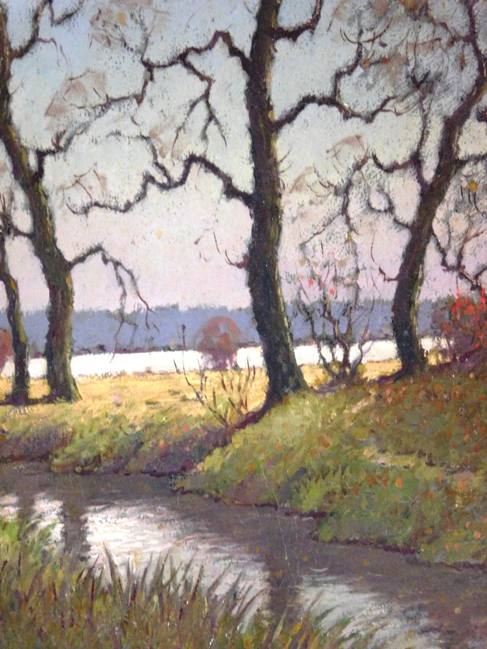 Appraisal: Benson B Moore American - Stream in Autumn oil on