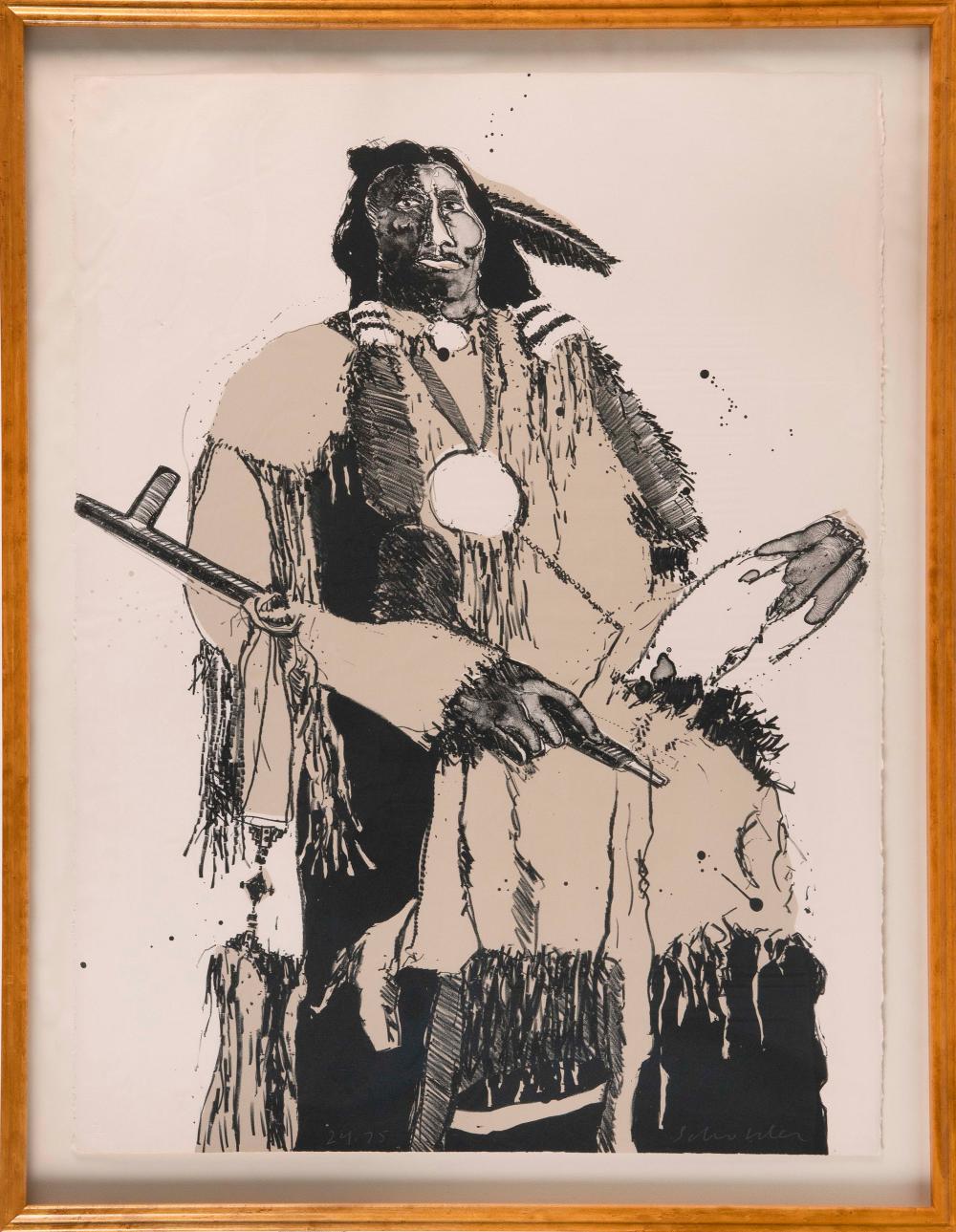 Appraisal: FRITZ SCHOLDER ARIZONA NEW MEXICO MINNESOTA - BUCKSKIN INDIAN COLOR