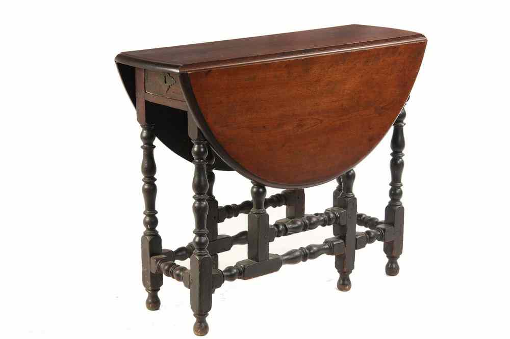 Appraisal: GATE LEG TABLE - Diminutive Gate Leg Table with original