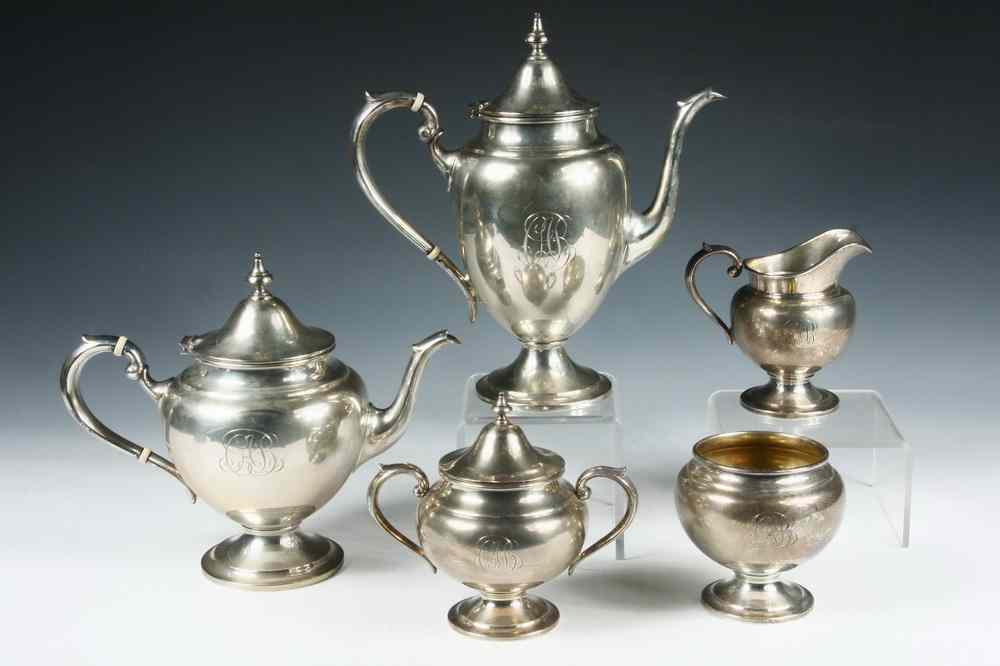 Appraisal: TEA SERVICE - piece sterling tea service by Gorham consists