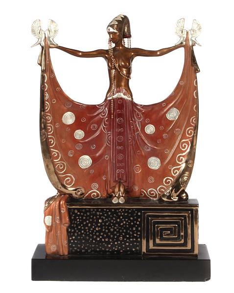 Appraisal: Ert Romain de Tirtoff Russian - Venus E Polychrome bronze