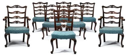 Appraisal: set of eight Centennial mahogany chairs th century