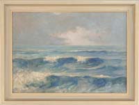 Appraisal: WILLIAM ANTON JOSEPH CLAUS American - ONCOMING WAVES Oil on