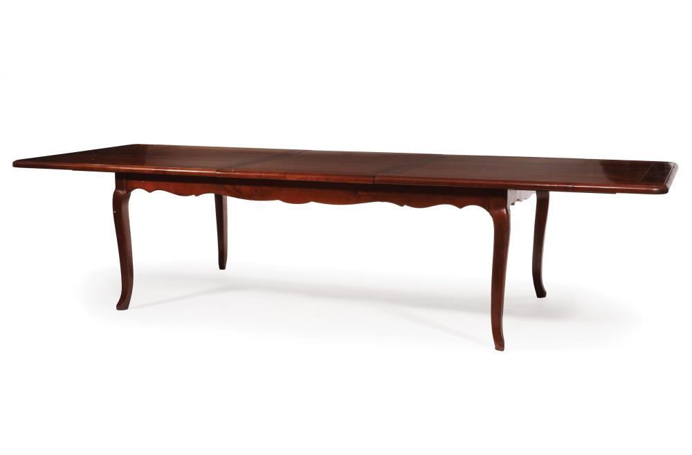 Appraisal: Michel Ferrand Louis XV-Style Cherrywood Extension Dining Table st c