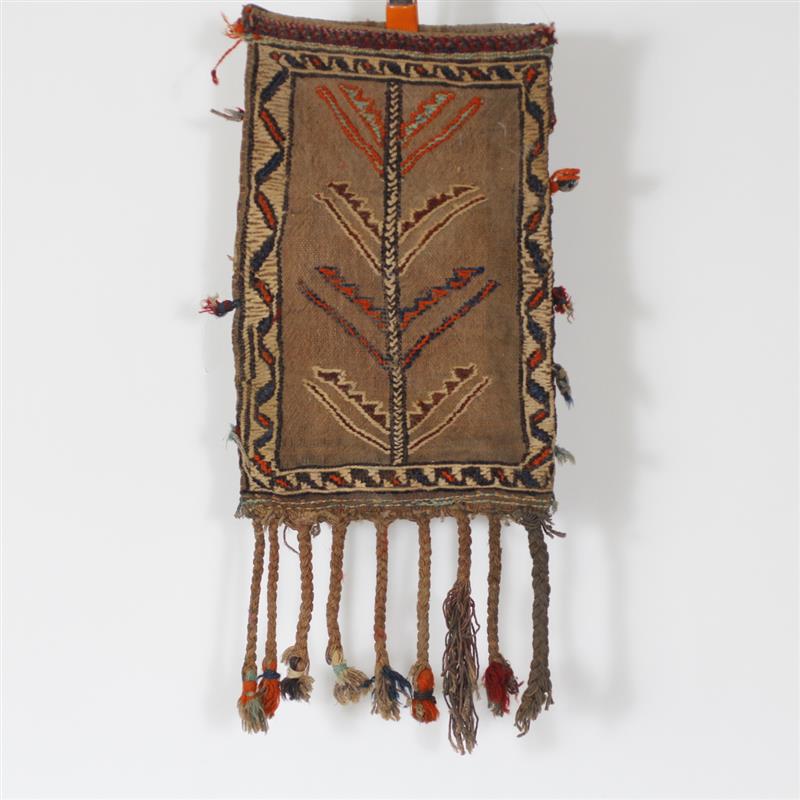 Appraisal: Cloth Corn Husk Bag Nez Perce Reservation H x W