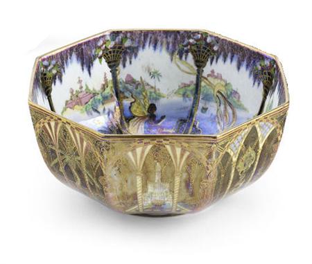 Appraisal: DAISY MAKEIG JONES FOR WEDGWOOD 'FAIRYLAND' LUSTRE BOWL S glazed