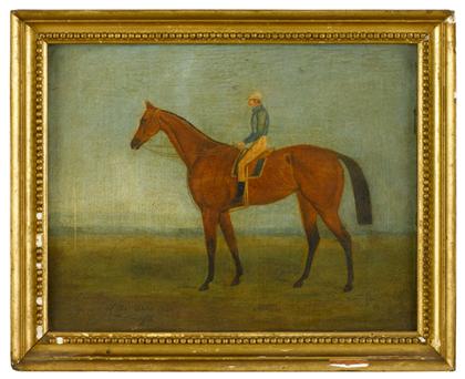 Appraisal: Anglo American School th century two portraits of race horses