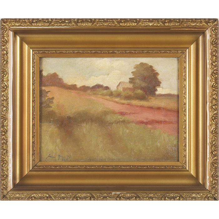 Appraisal: Ada Hoggins American th century Landscape c oil on canvas