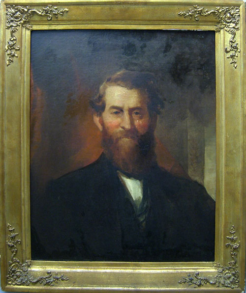 Appraisal: Oil on canvas portrait of Reverend Joseph Spencer th c