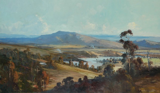 Appraisal: Wykeham Perry born The Goulburn Valley oil on canvas signed