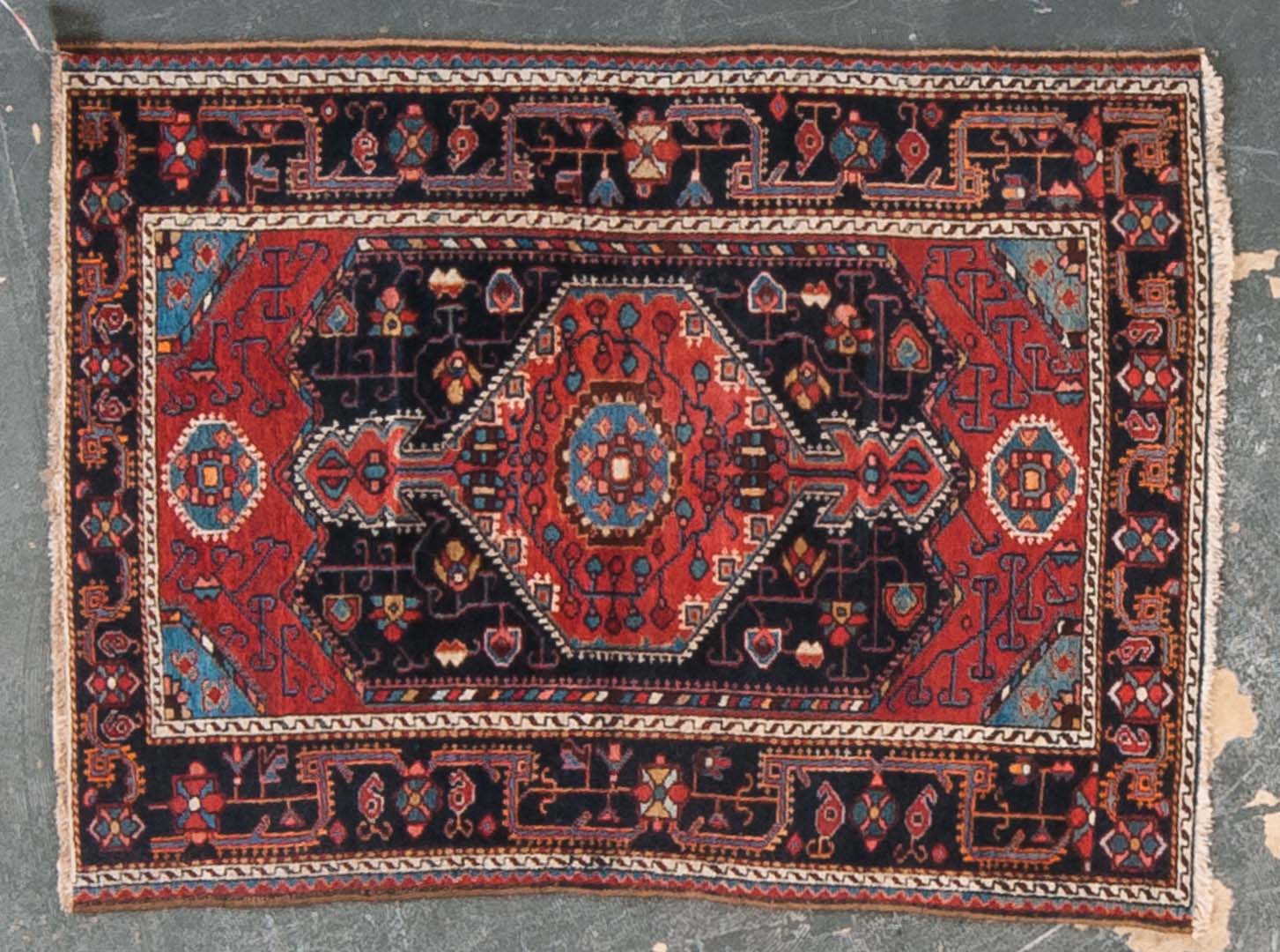 Appraisal: Antique Hamadan rug approx x Persia circa