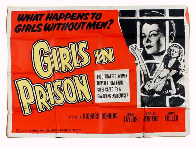 Appraisal: GIRLS IN PRISON American International bad girls starring Richard Denning