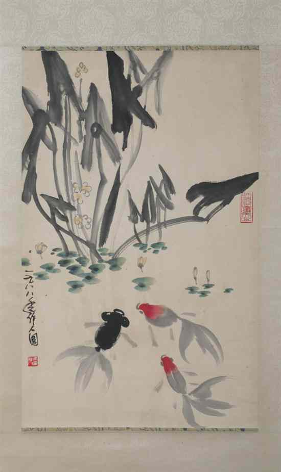 Appraisal: AFTER WU ZUO REN Chinese - FISH ink and color