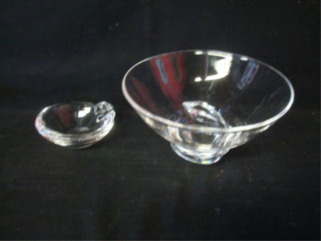 Appraisal: Steuben Bowl And Ashtray From a Washington Heights NYC estate