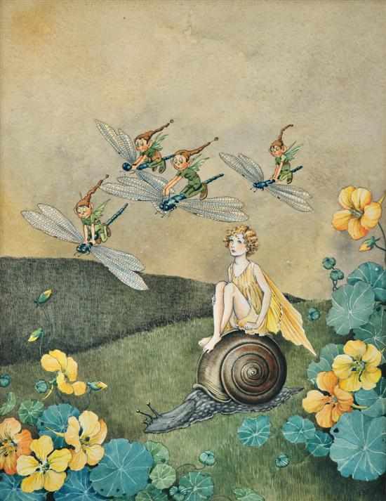 Appraisal: IDA RENTOUL OUTHWAITE - These Modern Ways watercolour initialled 'I