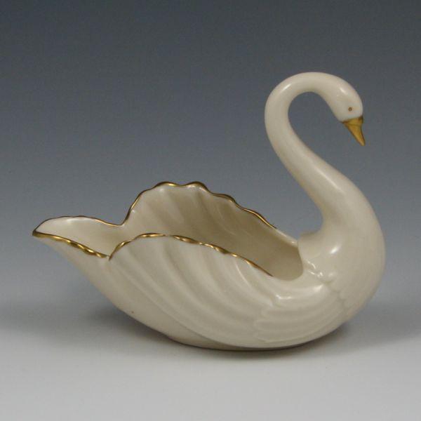 Appraisal: Lenox swan with gold trim Marked with gold Lenox mark