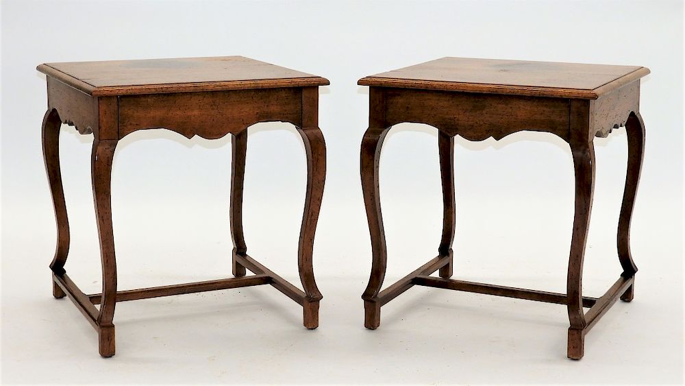 Appraisal: PR Don Ruseau Country French Side Tables United States th