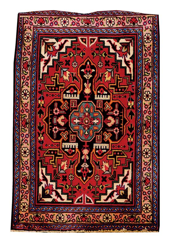 Appraisal: Persian Tabriz carpet ' x ' Provenance Property from a