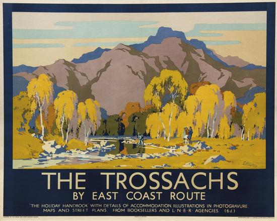 Appraisal: LITTLEJOHNS JohnTHE TROSSACHS LNER lithograph in colours c condition B