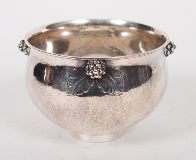 Appraisal: Georg Jensen hammered sterling silver bowl design - in Diam