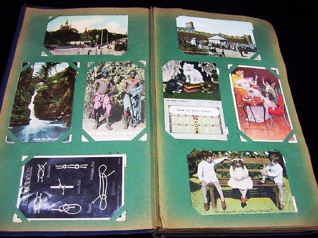 Appraisal: An album containing approximately postcards various subjects