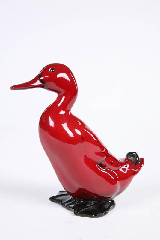 Appraisal: ROYAL DOULTON FLAMBE' DUCK Standing h