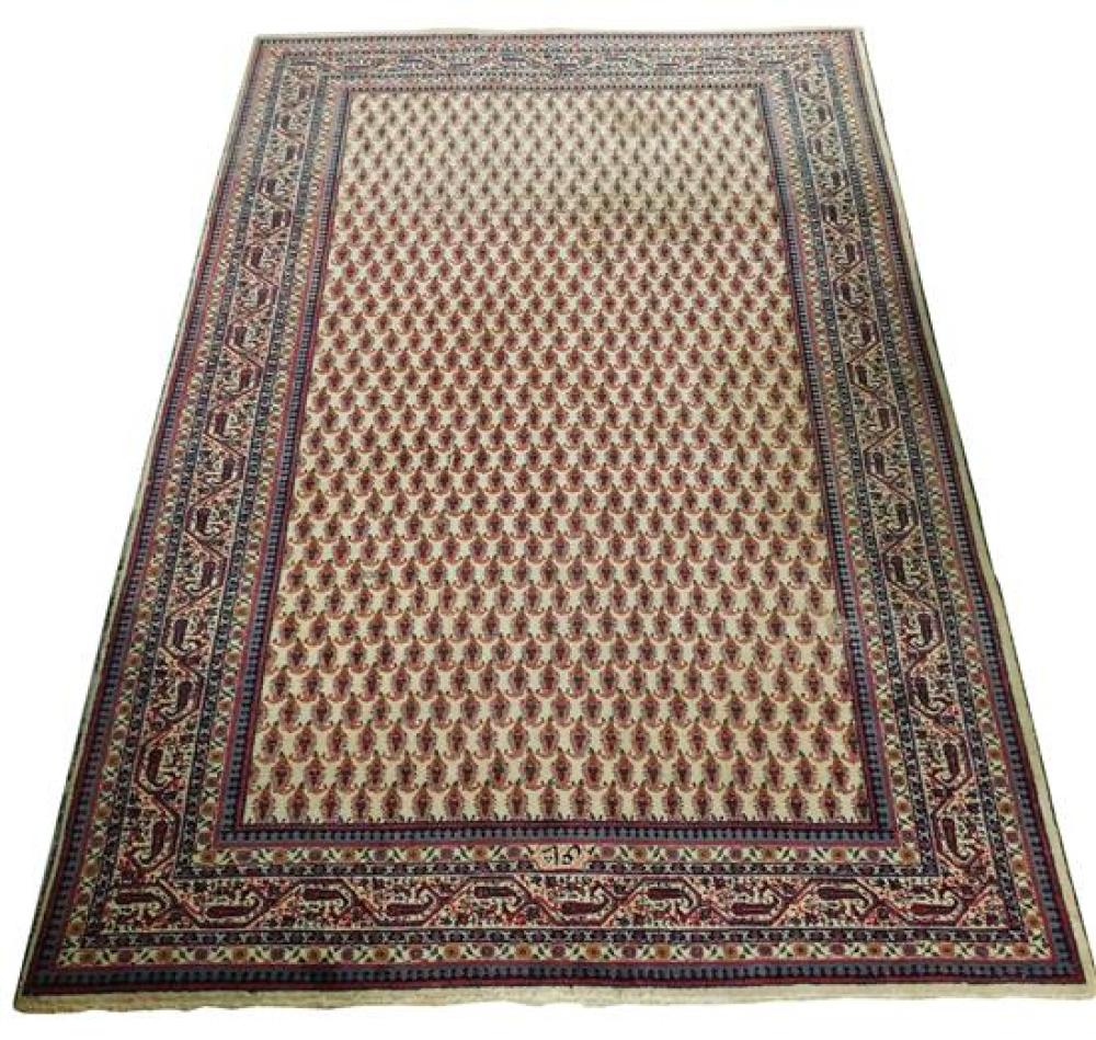 Appraisal: RUG Semi-antique Oriental Persian Serebend carpet ' x ' cream