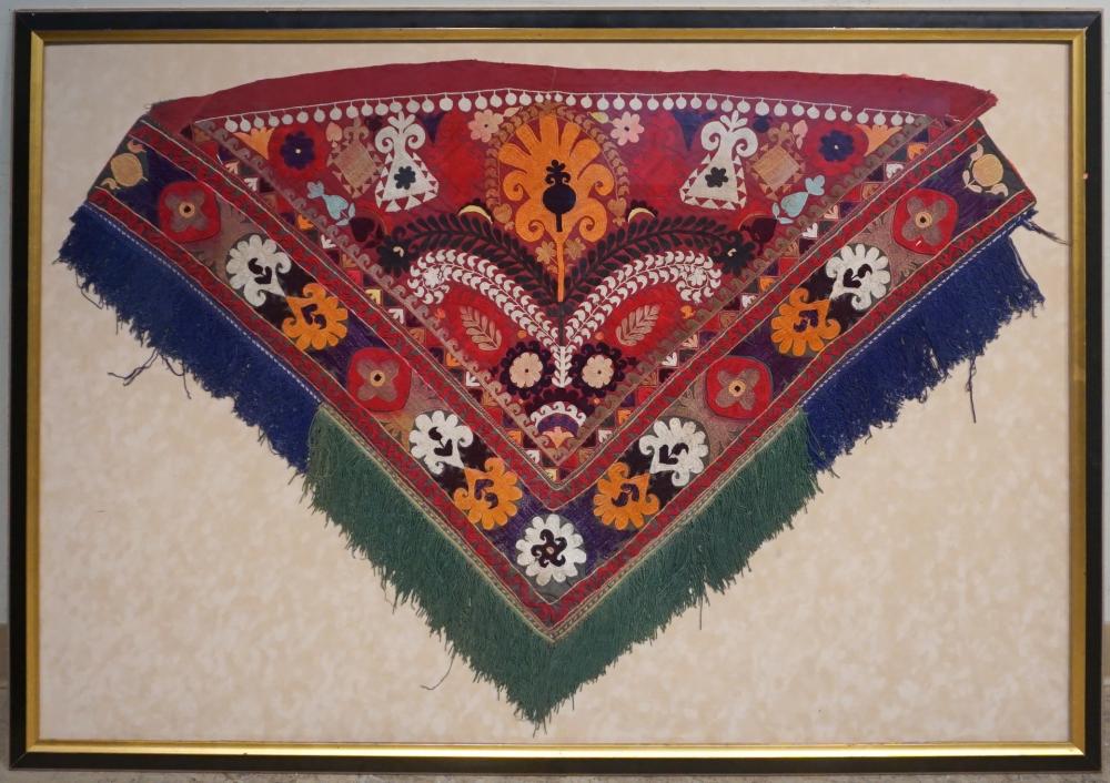 Appraisal: Framed Embroidered Shawl Frame x in x cm