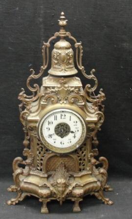 Appraisal: Victorian Gilt Metal Clock From an East rd Street NYC