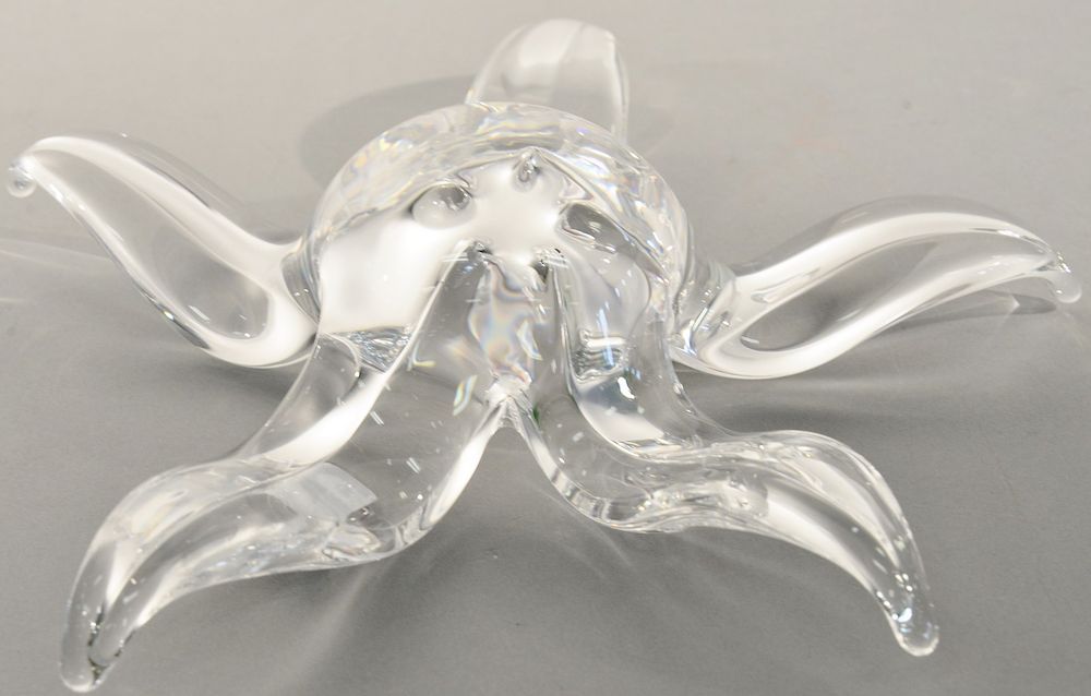 Appraisal: Steuben starfish crystal sculpture signed Steuben wd in Steuben starfish