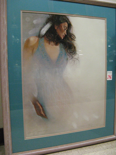 Appraisal: OZZ FRANCA COLOR LITHOGRAPH titled Blue Navajo an ethereal study