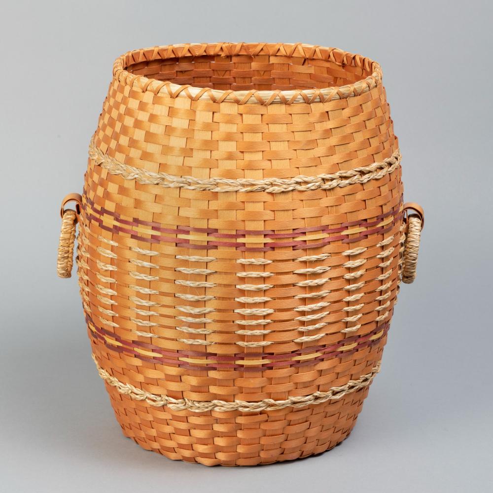 Appraisal: TERESA SECORD UNTITLED Teresa Secord Penobscot b Untitled woven straw