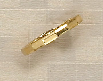 Appraisal: TIFFANY CO RING k yellow gold designed wedding band Size