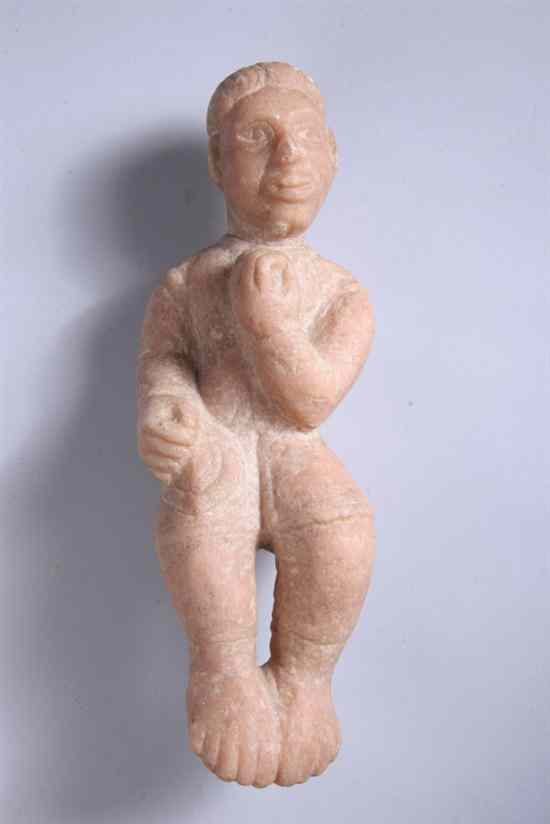 Appraisal: EGYPTO-NUBIAN MARBLE FIGURE OF PRIEST - in high