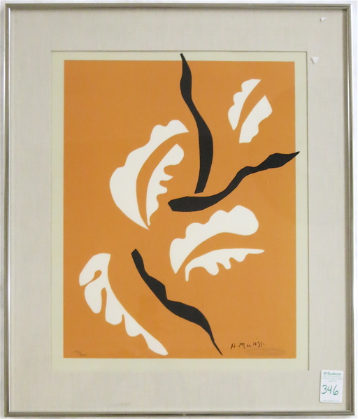 Appraisal: HENRI MATISSE LIMITED EDITION SERIGRAPH titled Danseuse Acrobatique edition and