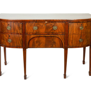 Appraisal: A George III Style Mahogany Sideboard th th Century Height