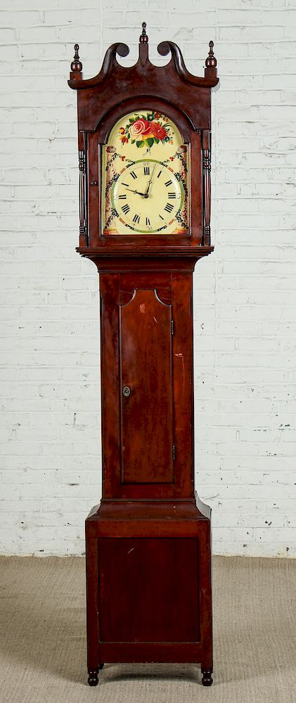 Appraisal: Antique Tall Case Grandfather Clock Antique Tall Case Grandfather Clock