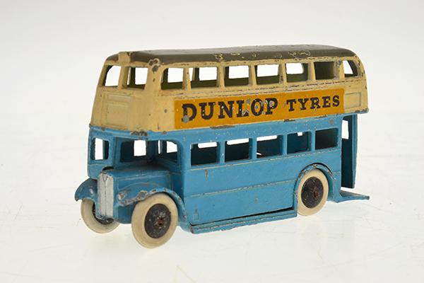 Appraisal: DINKY C PRE-WAR DOUBLE DECK BUS 'DUNLOP TYRES' st type