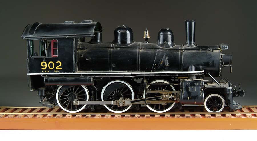 Appraisal: FULL SCALE WORKING STEAM ENGINE This massive model long is