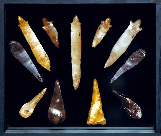 Appraisal: COLLECTION OF CAPSIAN DRILLS Capsian culture Mesolithic - - years